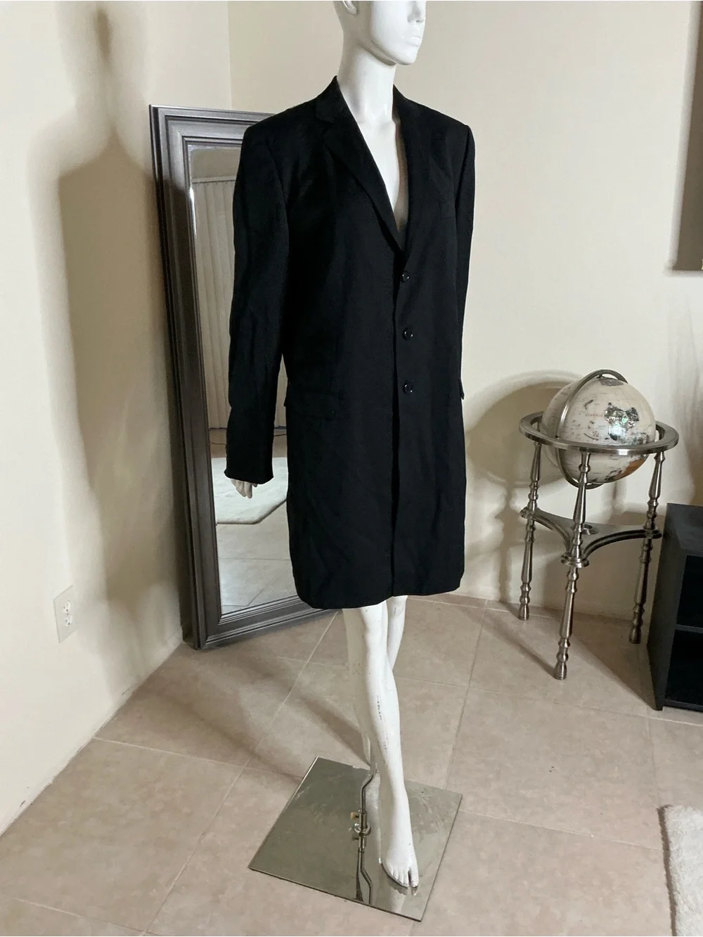 Dolce & Gabbana Black Men's Long Blazer